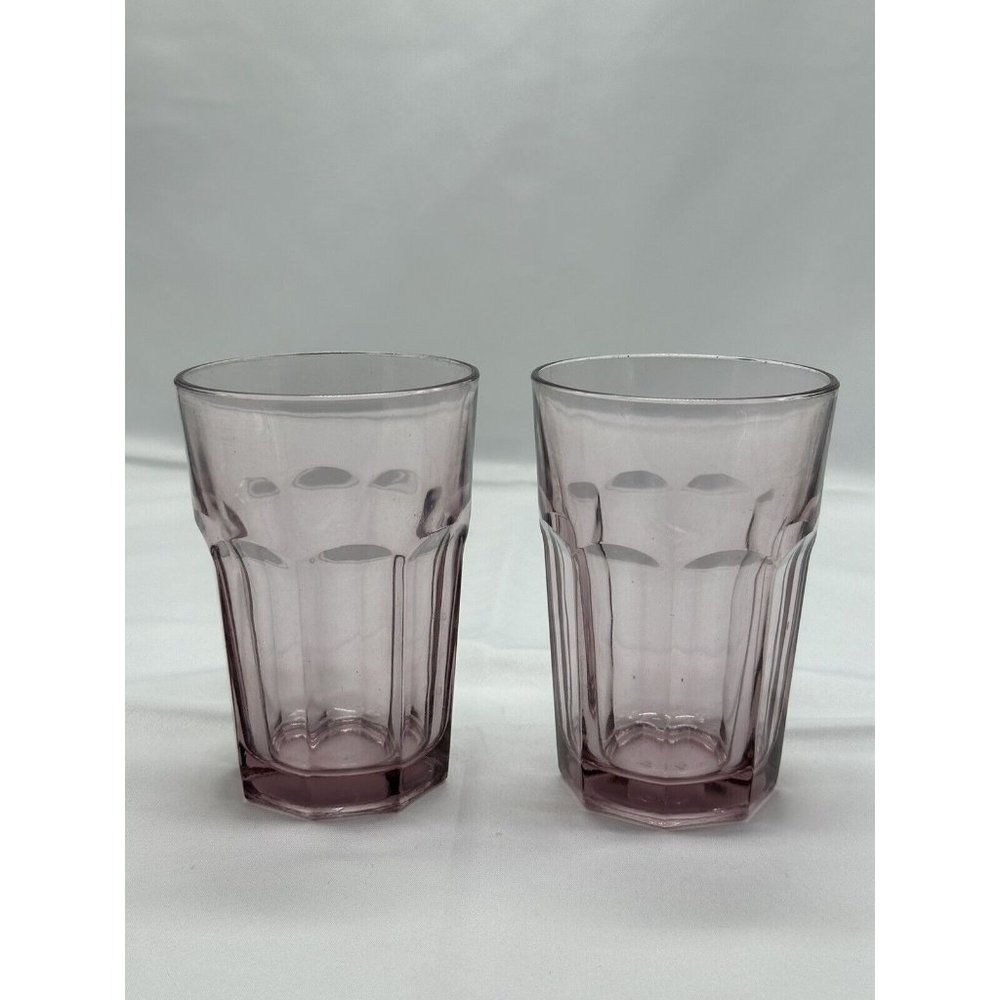 Libbey Glass Company Gibraltar Plum ( Lt. Purple ) 2 Glasses